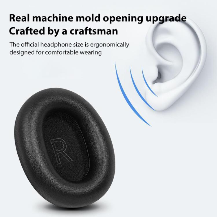 1 Pair Snap-on Protein Leather Replacement Earpads For Panasonic AH-A800
