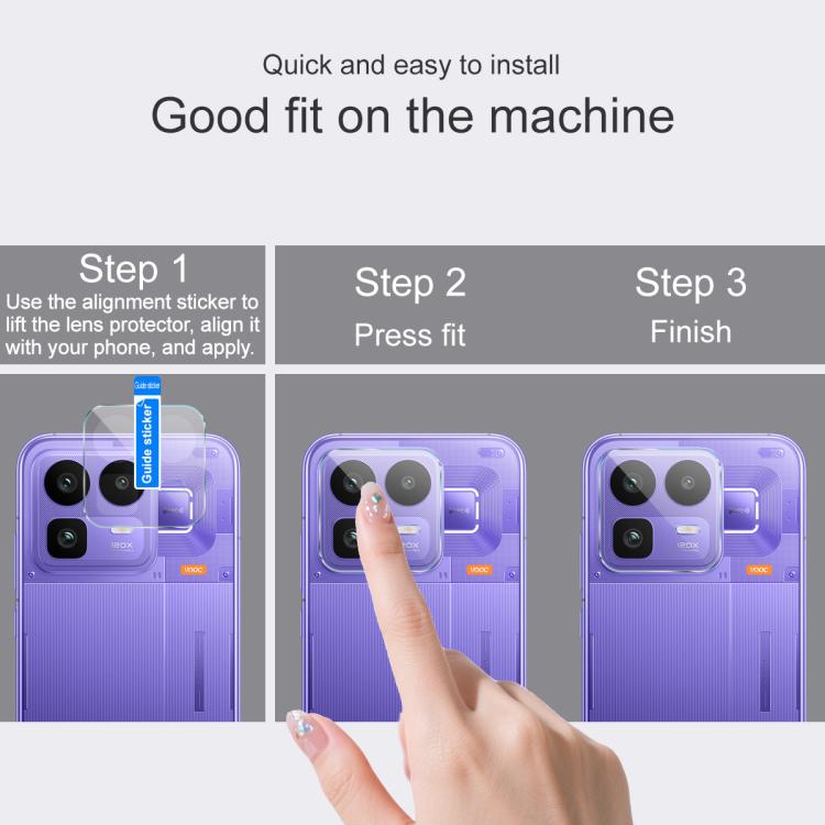 For Realme Neo8 5G IMAK Rear Camera Lens Glass Film Thin Version