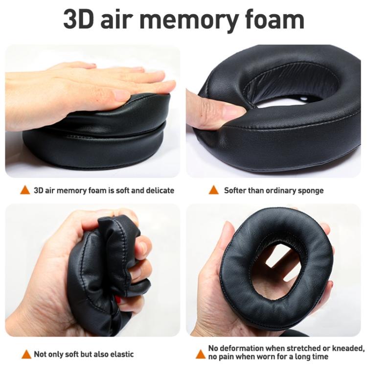 2pcs Protein Leather Earphone Replacement Earpads Pads For Sony MDR-HW700 - Black