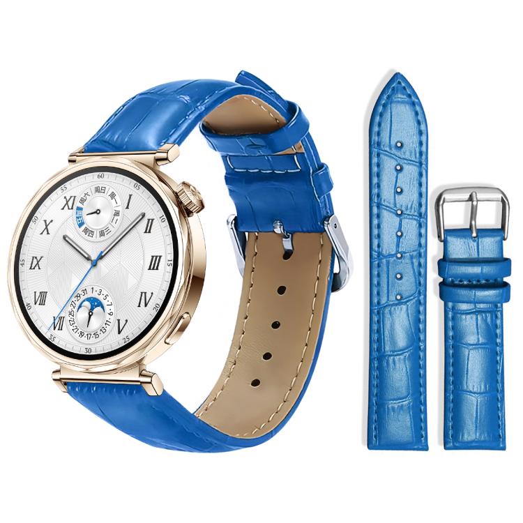 18mm For Huawei GT5/GT4 41mm / OPPO Watch X2 Mini xDfind Bamboo Texture Pin Buckle Leather Watch Band