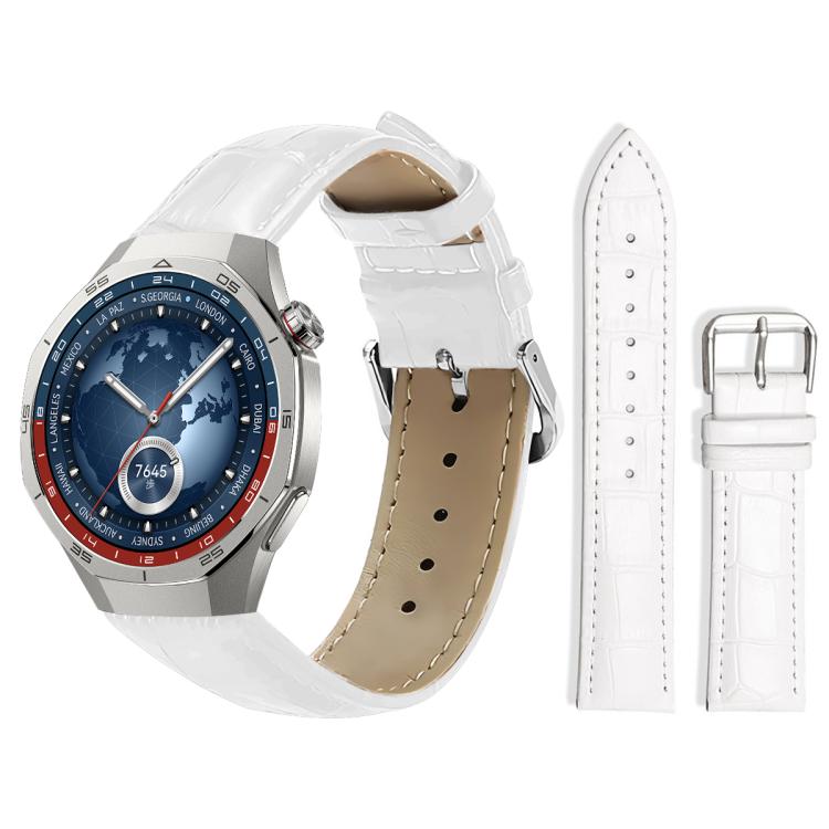 22mm For Huawei Watch GT5/GT5 Pro/4/4 Pro xDfind Bamboo Texture Pin Buckle Leather Watch Band