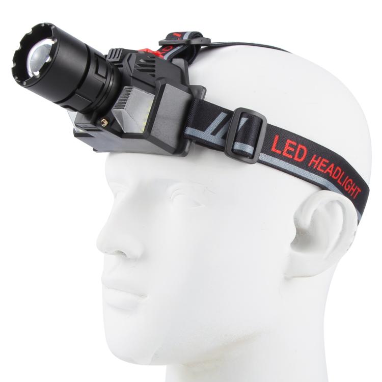 A860B Outdoor Work White Laser Wick Super Bright Sensor Headlamp - Black