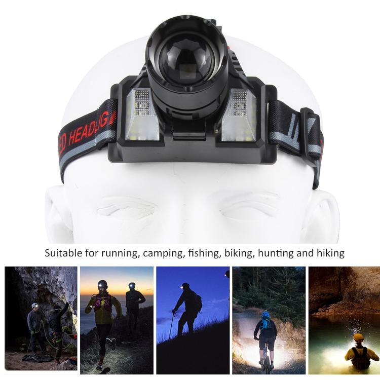 A860B Outdoor Work White Laser Wick Super Bright Sensor Headlamp - Black