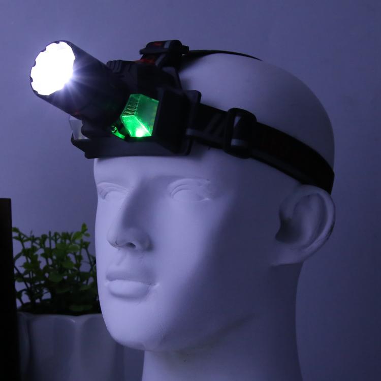 A860B Outdoor Work White Laser Wick Super Bright Sensor Headlamp - Black