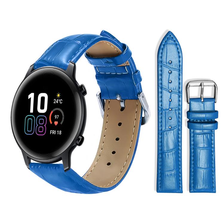 20mm For Honor Watch ES / Magic Watch2 42mm xDfind Bamboo Texture Pin Buckle Leather Watch Band