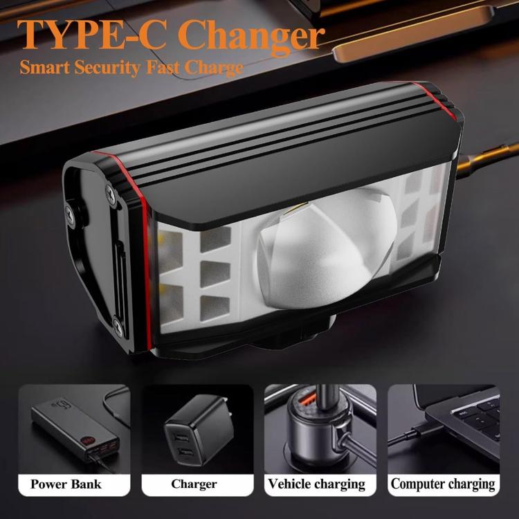 XA-337 2000LM Super Bright LED Bicycle Headlight - Black