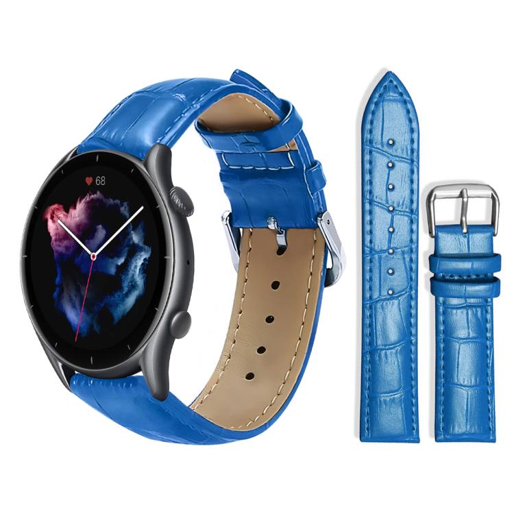 22mm For Amazfit GTR 4/3/3 Pro/Bip6/Bip5 xDfind Bamboo Texture Pin Buckle Leather Watch Band