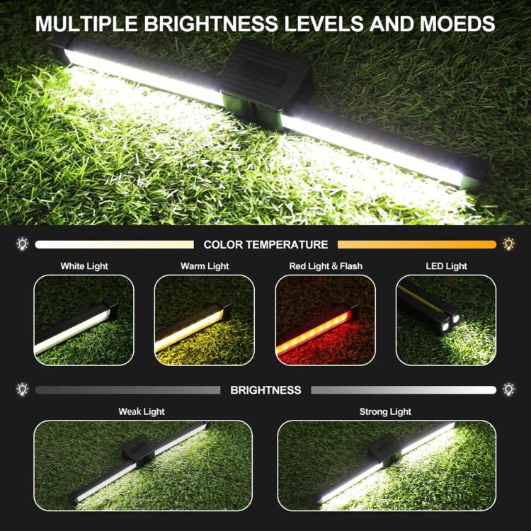 A55 LED Multifunctional Folding Working Light - Black