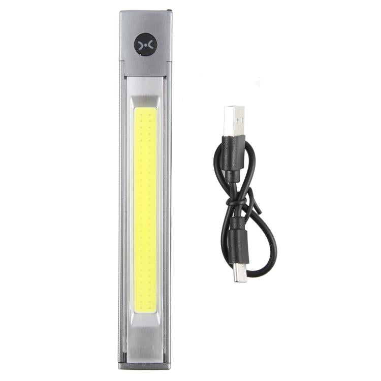 DXC-512 Multifunctional Pen Lamp Work Flashlight with Red Laser Light - Silver