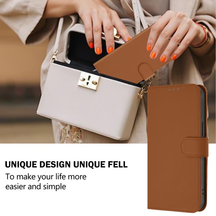 For Xiaomi 15T 5G Skin Feel Solid Color Leather Phone Case with Lanyard