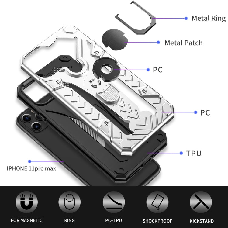 For iPhone 11 Pro Armor Knight Series 2 in 1 PC + TPU Protective Casewith Ring Holder