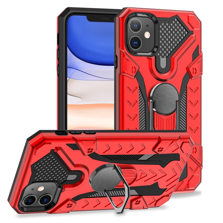 For iPhone 11 Armor Knight Series 2 in 1 PC + TPU Protective Case with Ring Holder
