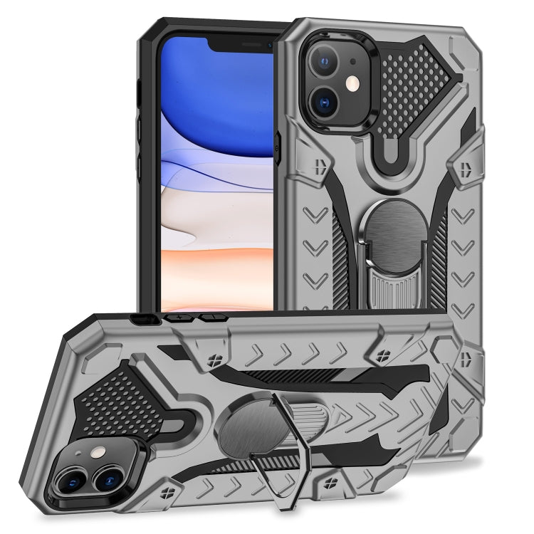 For iPhone 11 Armor Knight Series 2 in 1 PC + TPU Protective Case with Ring Holder