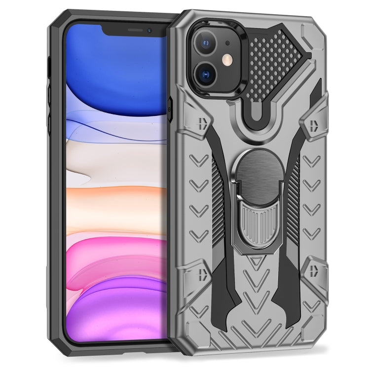 For iPhone 11 Armor Knight Series 2 in 1 PC + TPU Protective Case with Ring Holder