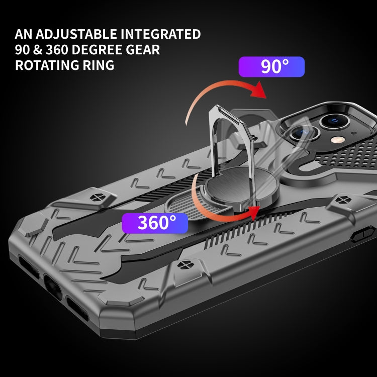 For iPhone 11 Armor Knight Series 2 in 1 PC + TPU Protective Case with Ring Holder