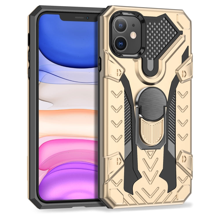 For iPhone 11 Armor Knight Series 2 in 1 PC + TPU Protective Case with Ring Holder