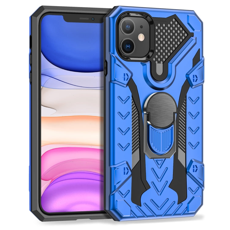For iPhone 11 Armor Knight Series 2 in 1 PC + TPU Protective Case with Ring Holder
