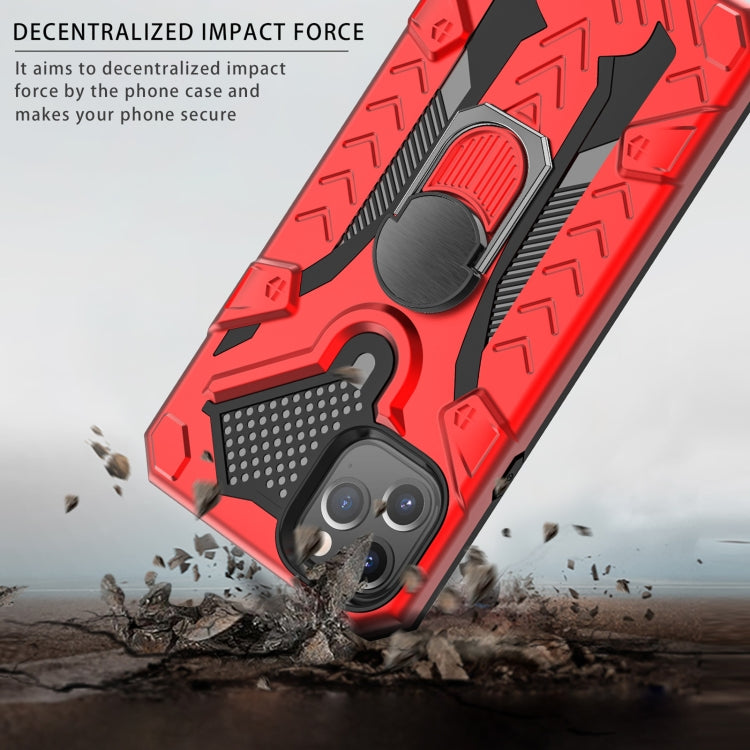 For iPhone 11 Pro Max Armor Knight Series 2 in 1 PC + TPU Protective Case with Ring Holder