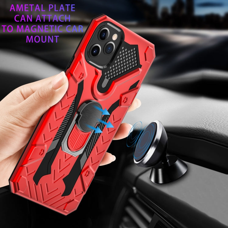 For iPhone 11 Pro Max Armor Knight Series 2 in 1 PC + TPU Protective Case with Ring Holder
