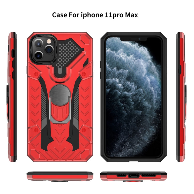 For iPhone 11 Pro Max Armor Knight Series 2 in 1 PC + TPU Protective Case with Ring Holder
