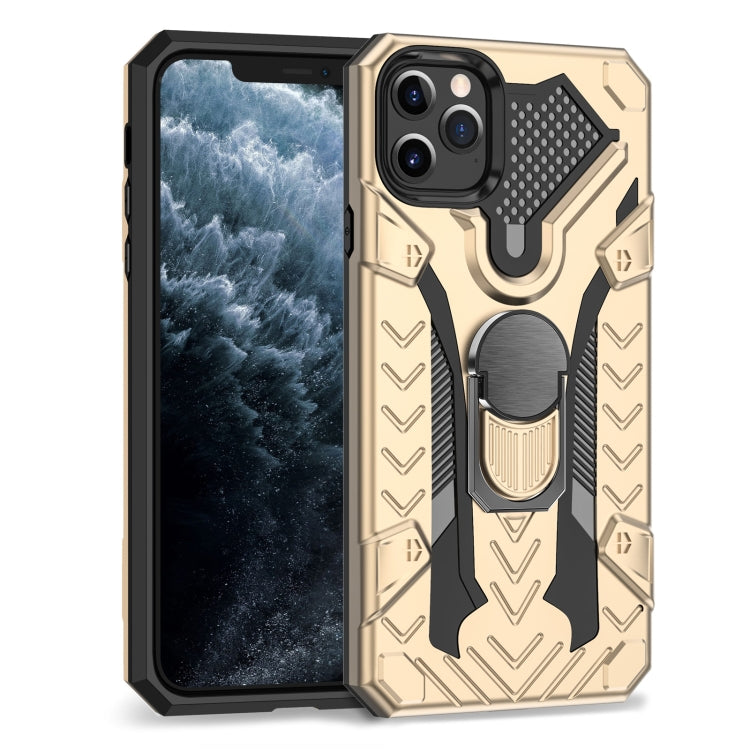 For iPhone 11 Pro Max Armor Knight Series 2 in 1 PC + TPU Protective Case with Ring Holder