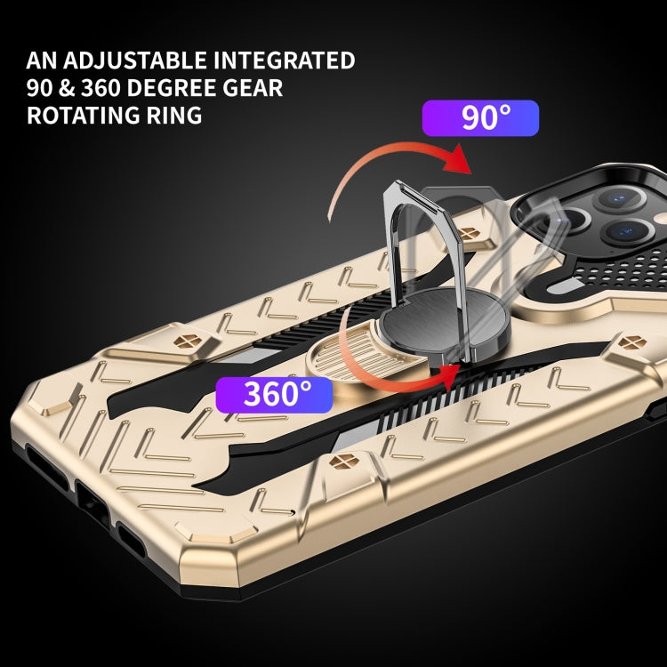 For iPhone 11 Pro Max Armor Knight Series 2 in 1 PC + TPU Protective Case with Ring Holder