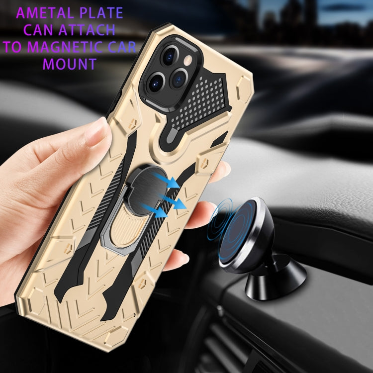 For iPhone 11 Pro Max Armor Knight Series 2 in 1 PC + TPU Protective Case with Ring Holder