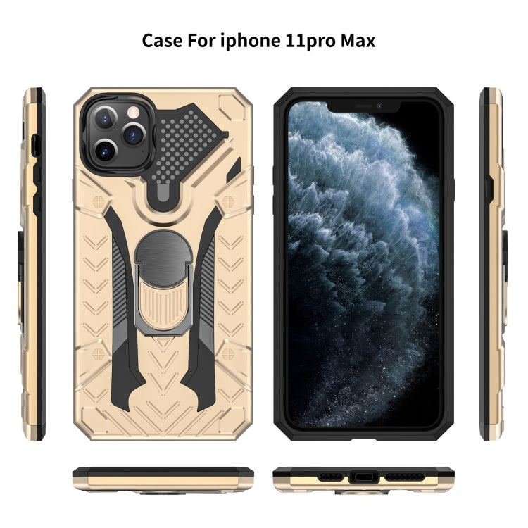 For iPhone 11 Pro Max Armor Knight Series 2 in 1 PC + TPU Protective Case with Ring Holder