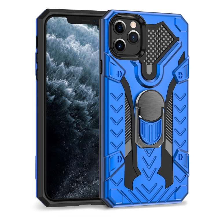 For iPhone 11 Pro Max Armor Knight Series 2 in 1 PC + TPU Protective Case with Ring Holder