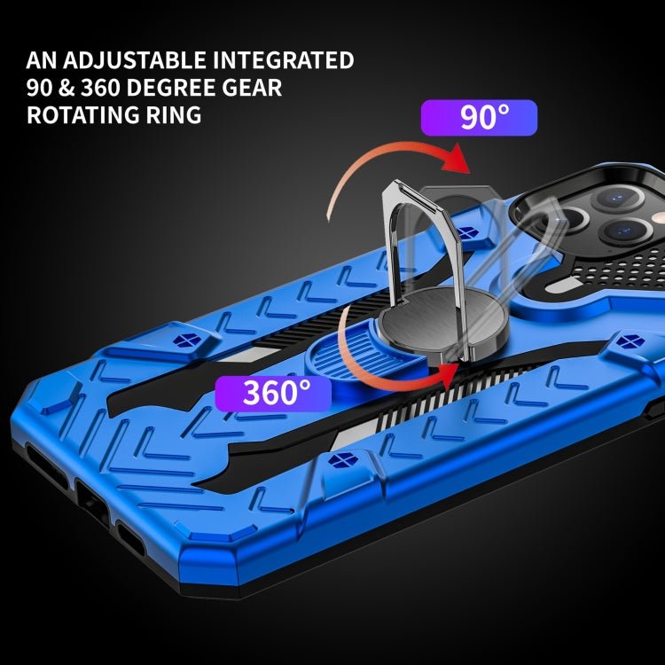 For iPhone 11 Pro Max Armor Knight Series 2 in 1 PC + TPU Protective Case with Ring Holder