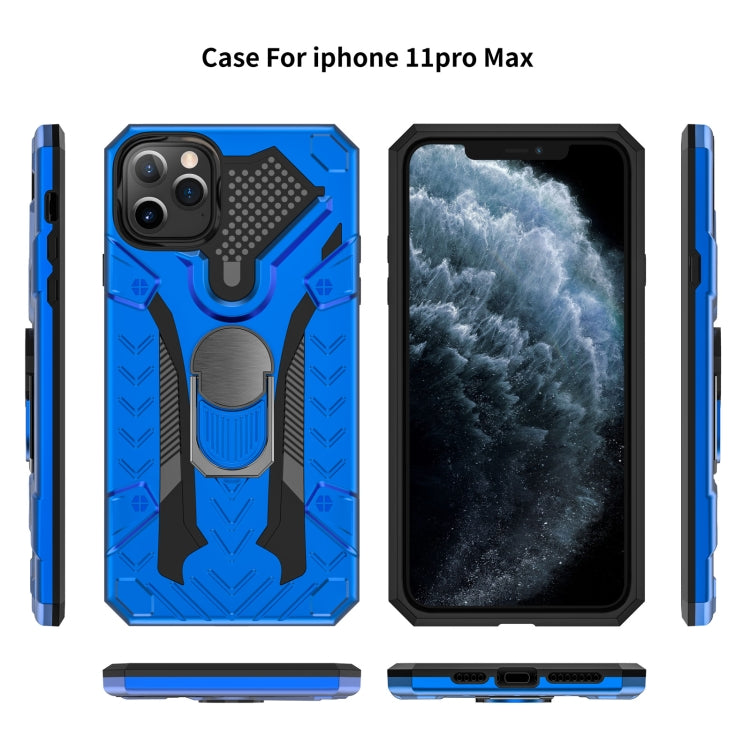 For iPhone 11 Pro Max Armor Knight Series 2 in 1 PC + TPU Protective Case with Ring Holder