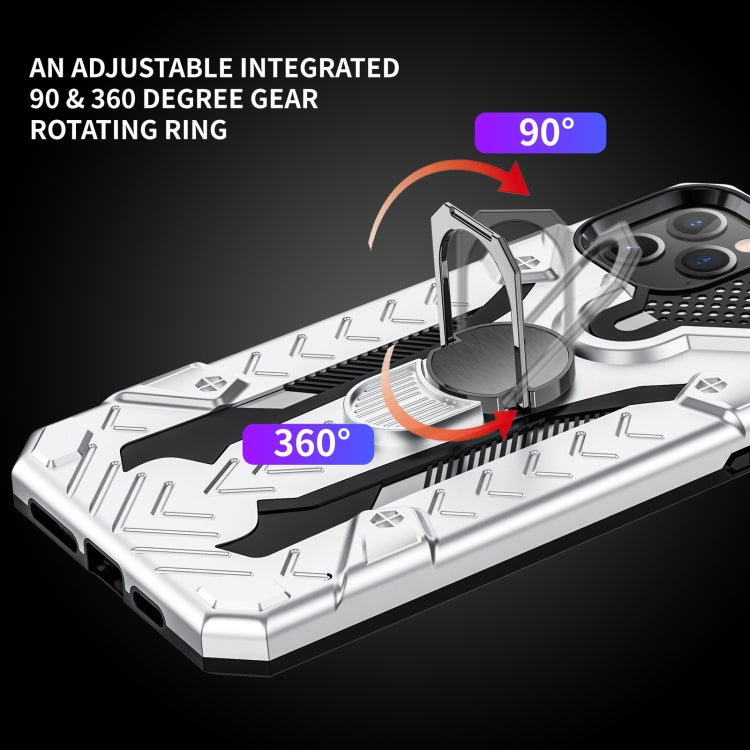 For iPhone 11 Pro Max Armor Knight Series 2 in 1 PC + TPU Protective Case with Ring Holder