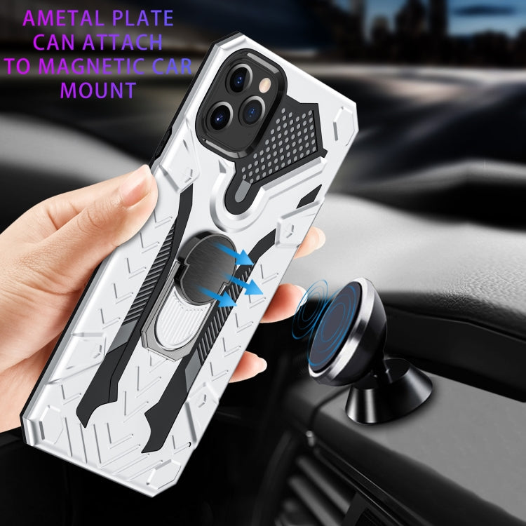 For iPhone 11 Pro Max Armor Knight Series 2 in 1 PC + TPU Protective Case with Ring Holder
