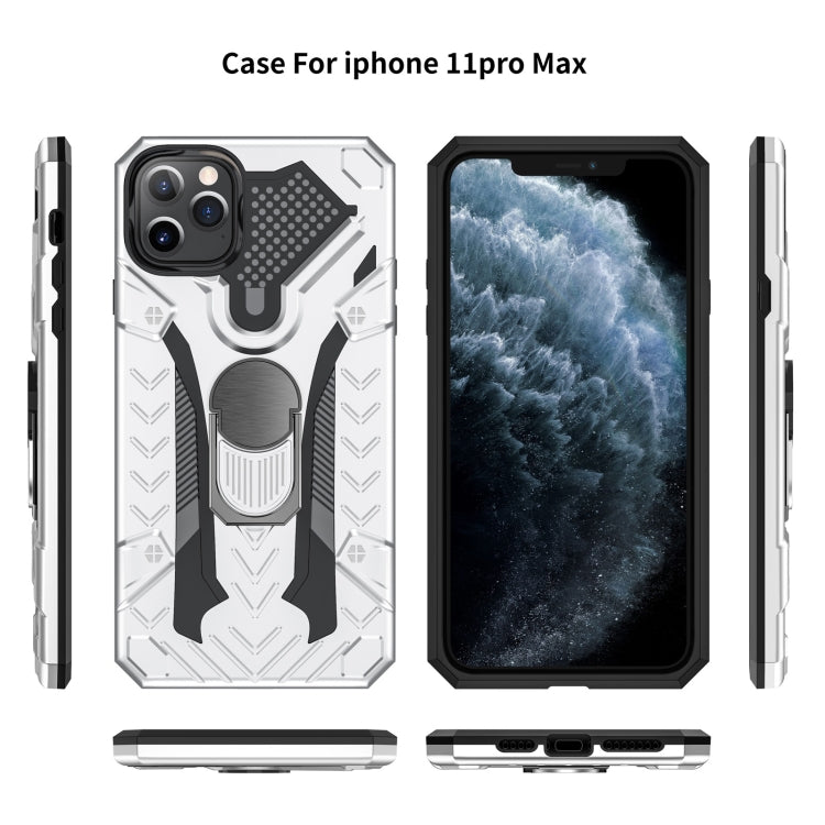 For iPhone 11 Pro Max Armor Knight Series 2 in 1 PC + TPU Protective Case with Ring Holder