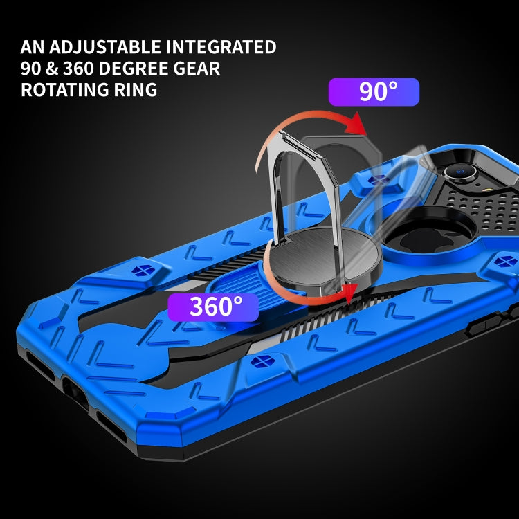 For iPhone SE 2022 / SE 2020 / 8 / 7 Armor Knight Series 2 in 1 PC + TPU Protective Case with Ring Holder