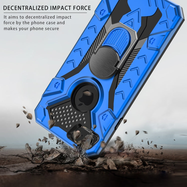 For iPhone SE 2022 / SE 2020 / 8 / 7 Armor Knight Series 2 in 1 PC + TPU Protective Case with Ring Holder