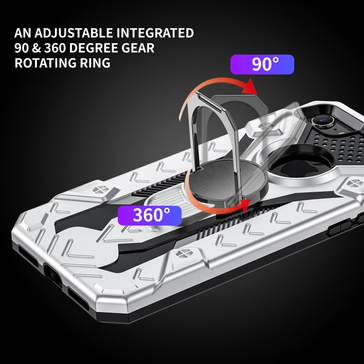 For iPhone SE 2022 / SE 2020 / 8 / 7 Armor Knight Series 2 in 1 PC + TPU Protective Case with Ring Holder