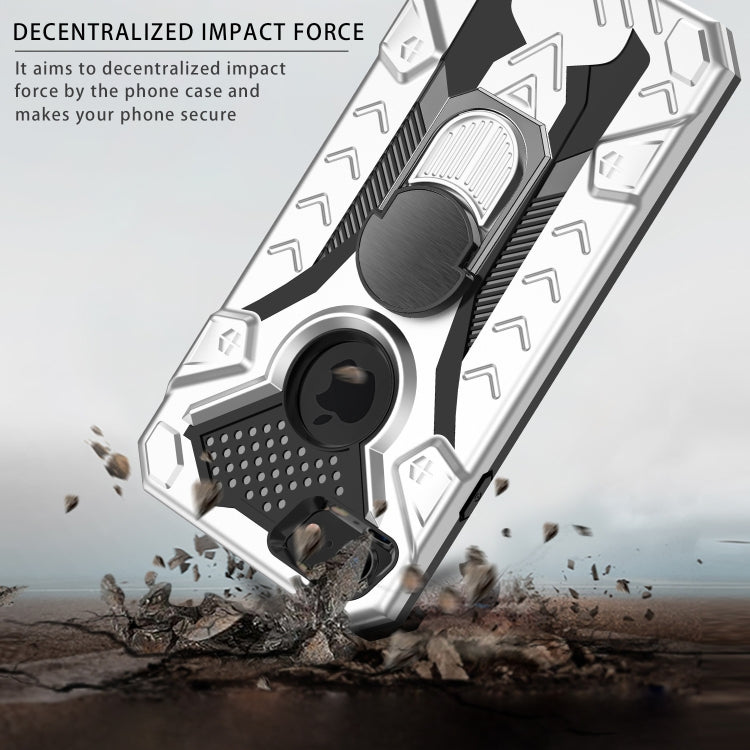 For iPhone SE 2022 / SE 2020 / 8 / 7 Armor Knight Series 2 in 1 PC + TPU Protective Case with Ring Holder