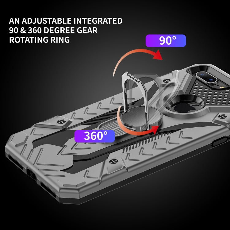 For iPhone 8 Plus & 7 Plus Armor Knight Series 2 in 1 PC + TPU Protective Case with Ring Holder