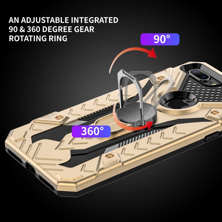 For iPhone 8 Plus & 7 Plus Armor Knight Series 2 in 1 PC + TPU Protective Case with Ring Holder