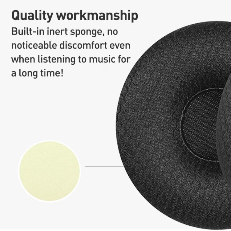 2pcs Football Net Earphone Replacement Earpads Pads For Sony WH-XB700 - Black