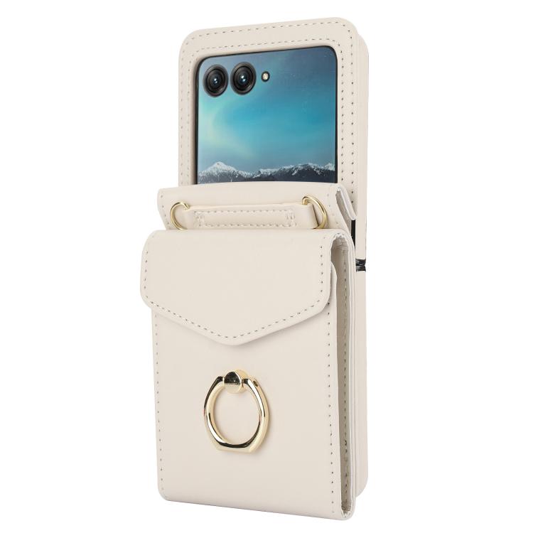 For Motorola Razr 40 Ultra Ring Holder RFID Card Slot Phone Case