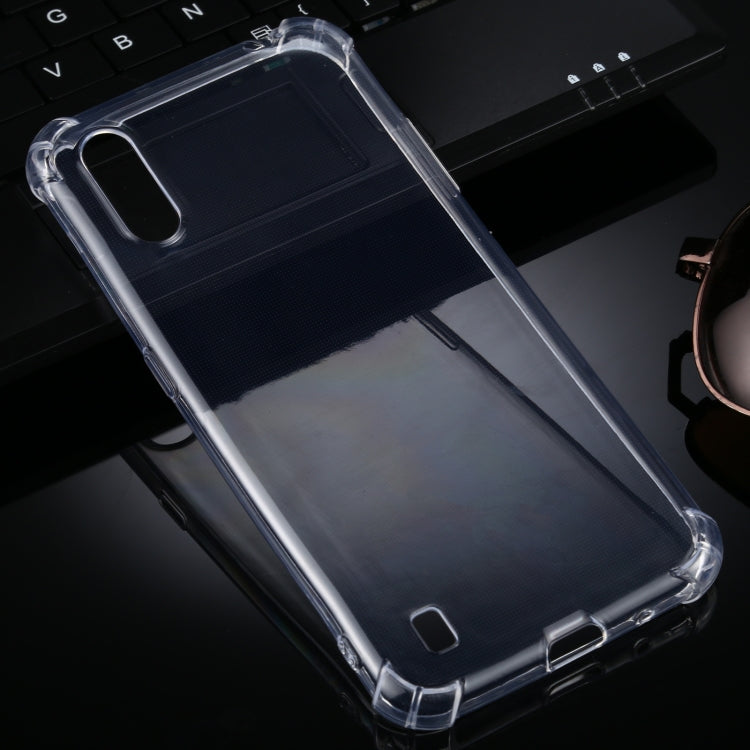 For Samsung Galaxy A01 Four-Corner Anti-Drop Ultra-Thin TPU Case