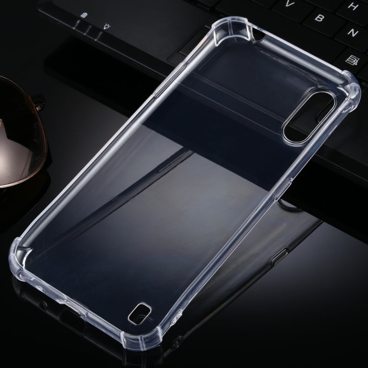 For Samsung Galaxy A01 Four-Corner Anti-Drop Ultra-Thin TPU Case