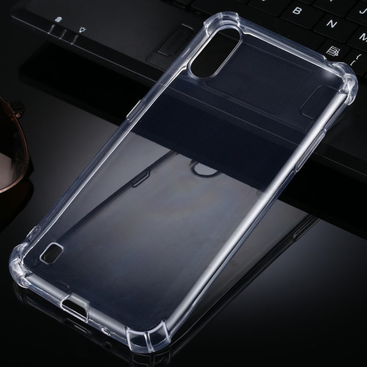 For Samsung Galaxy A01 Four-Corner Anti-Drop Ultra-Thin TPU Case
