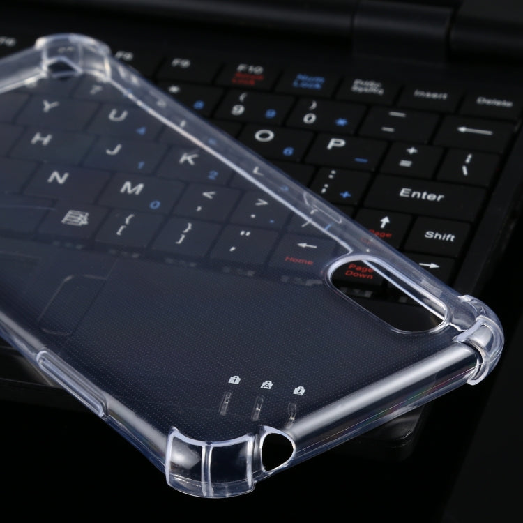 For Samsung Galaxy A01 Four-Corner Anti-Drop Ultra-Thin TPU Case