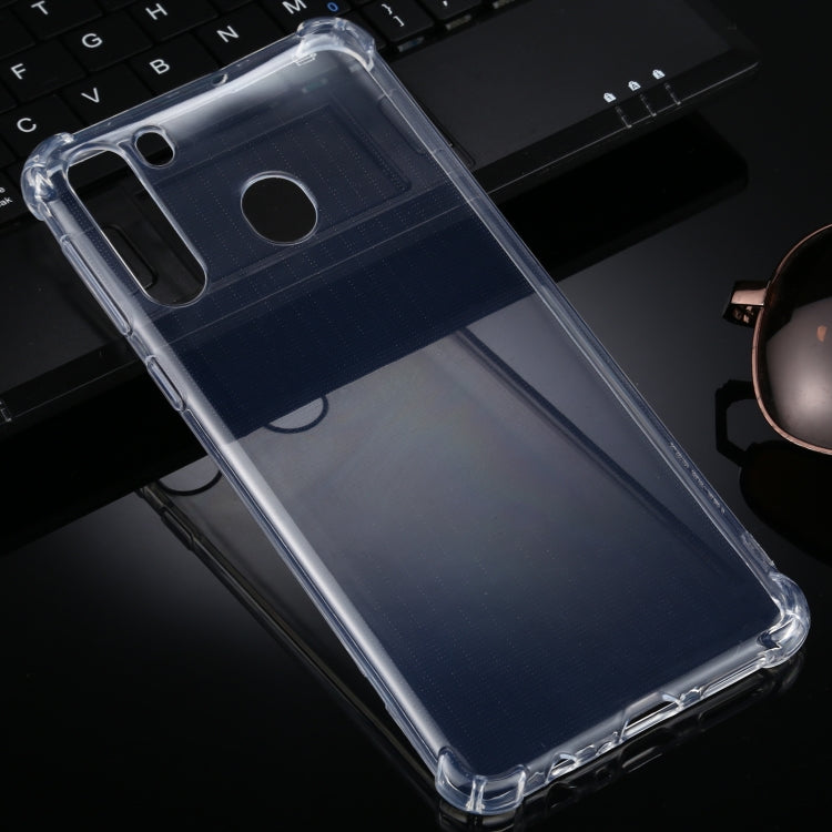 For Samsung Galaxy A21 Four-Corner Anti-Drop Ultra-Thin TPU Case