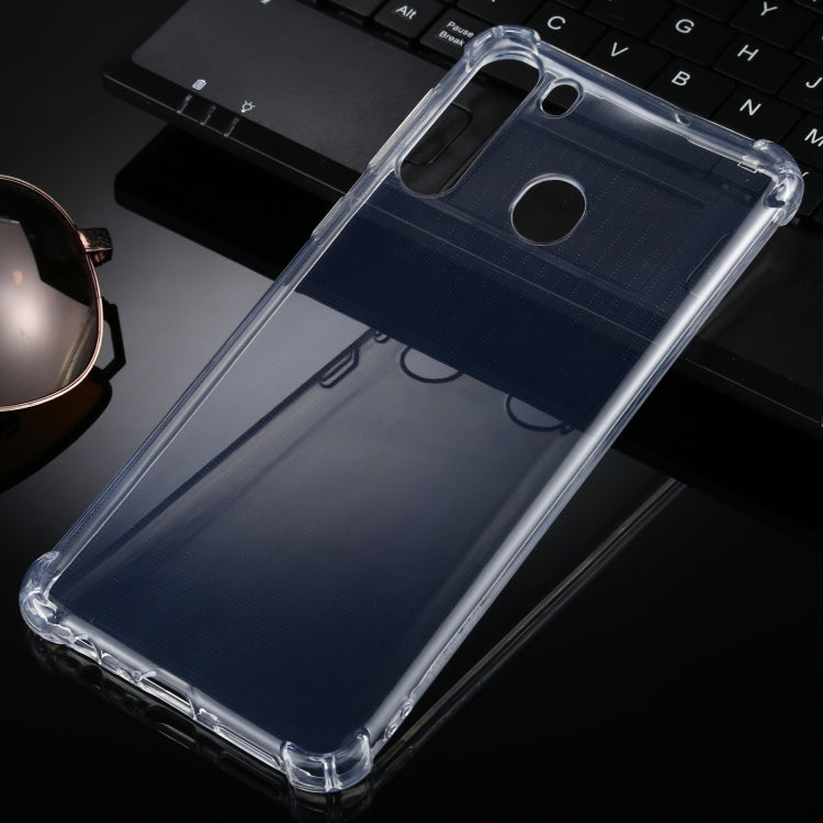 For Samsung Galaxy A21 Four-Corner Anti-Drop Ultra-Thin TPU Case