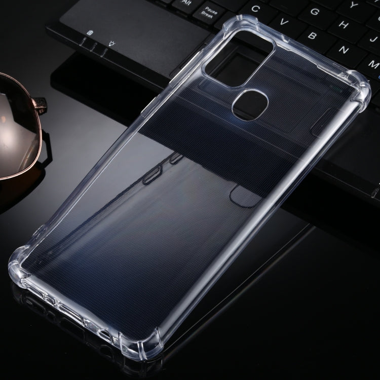 For Samsung Galaxy A21s Four-Corner Anti-Drop Ultra-Thin TPU Case