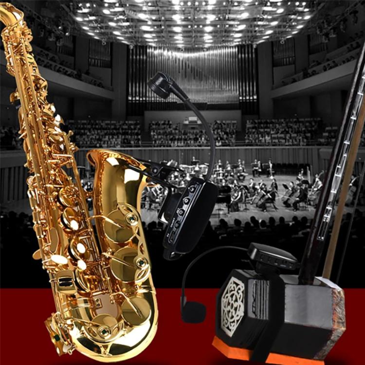 NP01 Saxophone Wireless Pickup Microphone - Black